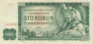 100 Korun p.91f 1961 VF